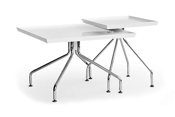 Tray Lampebord Kvadratisk Hvid