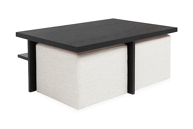 Boxy 2-rahi Sohvapöytä Musta/beige