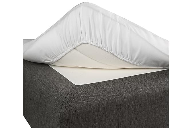 Satin Faconsyet Lagen Hvid 140x200 cm