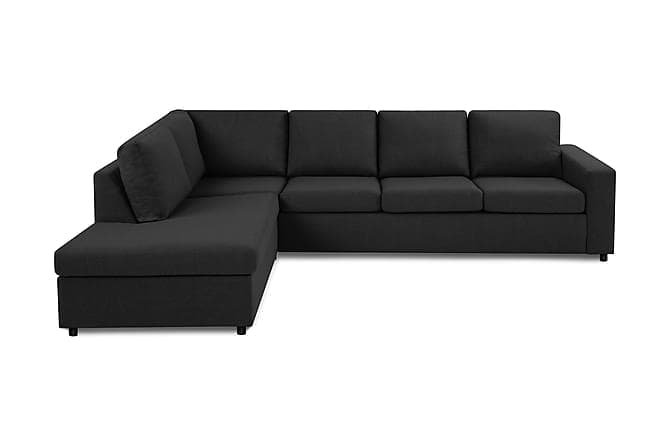 NEW YORK 3-seters Sofa med Sjeselong Venstre Antrasitt