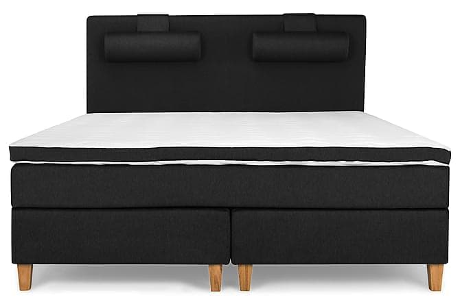 PEARL Comfort Kontinentalsäng 160 Fast/Fast Latex Svart