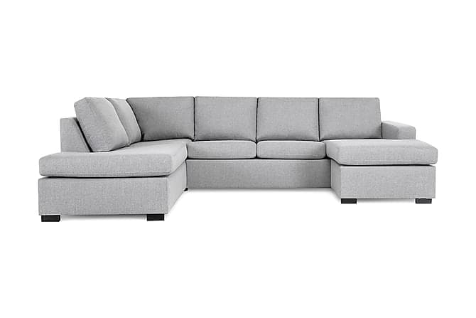 NEW YORK U-sofa Large Divan Hoyre Lysegrå