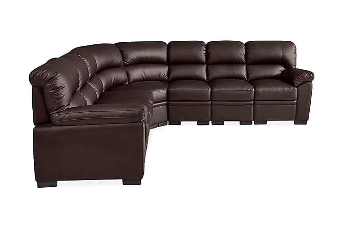 Aldin Hjornesofa Large Brun