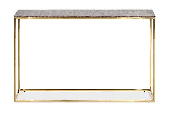 Carrie Aflastningsbord 120 cm Marmor Beige/Messing
