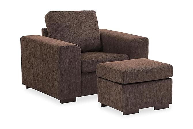 Link Laenestol+Puf 70 Brun