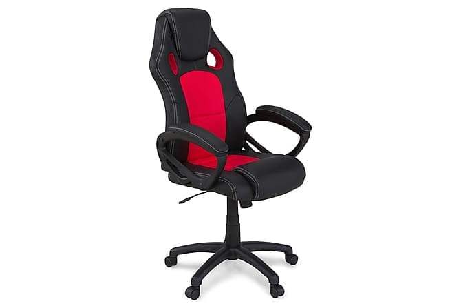 GABON Gamingstol Kunstlaer Svart/Rod