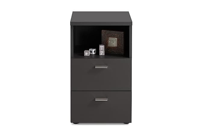 Colima Sengebord 35 cm med 2 Skuffer + Hylde Sort