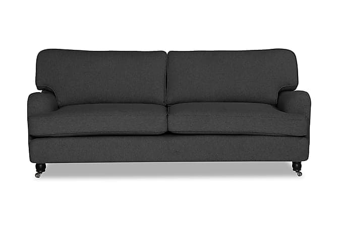 Howard Deluxe 3-pers Sofa Morkegrå