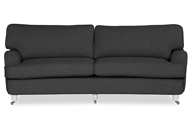 Howard Deluxe 3-pers Sofa Buet Morkegrå