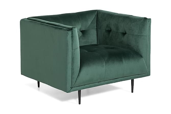 Dagmar Laenestol Velour Morkegron