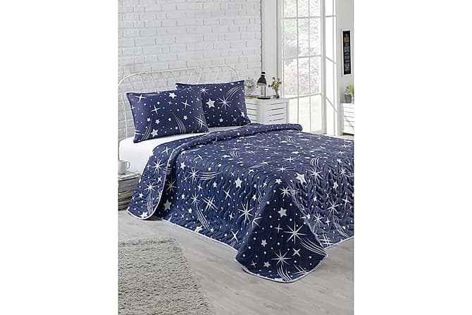 ENLORA HOME Sengeteppe Enkelt 160x220 Quilt+Putetrekk Hvit/B