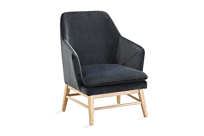 NACIO Lenestol Floyel Gråblå/Tre