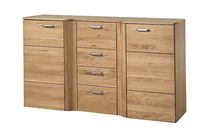 Locarno Skaenk 155 cm 2 Dore 4 Skuffer Trae/Natur