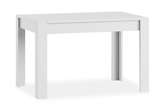 Syrius Jatkettava Ruokapöytä 120 cm Valkoinen Korkeakiilto