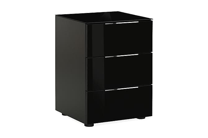 Laufeld Sengebord 45,1x60,3 cm 3 skuffer Sort