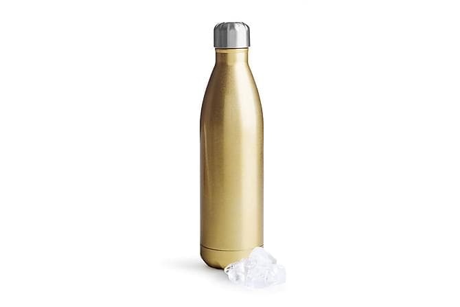 Stålflaske 75 cl Guld Sagaform