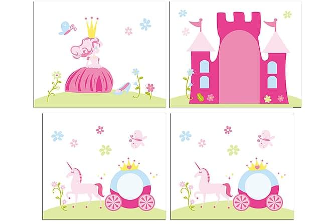 BEKANT Barnetekstil Prinsesse/Cinderella Rosa