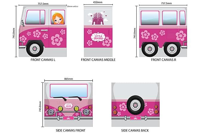 GAMELINE Sengegardin Little Princess Buss Rosa