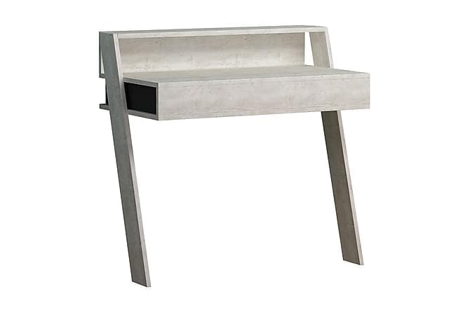 CORALEE Skrivebord Morkegrå / Hvit