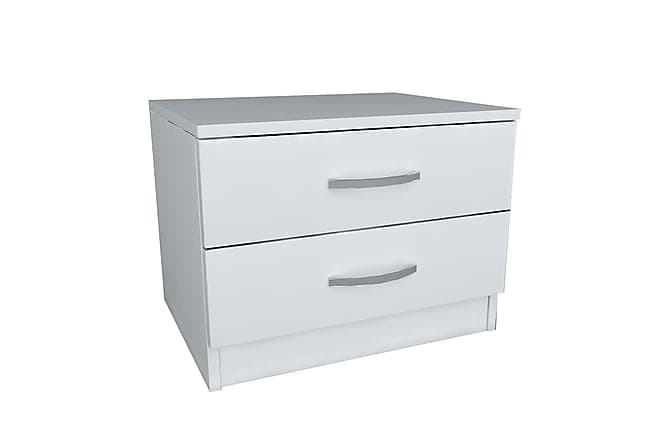 Diwander sengebord 3 skuffer Hvid