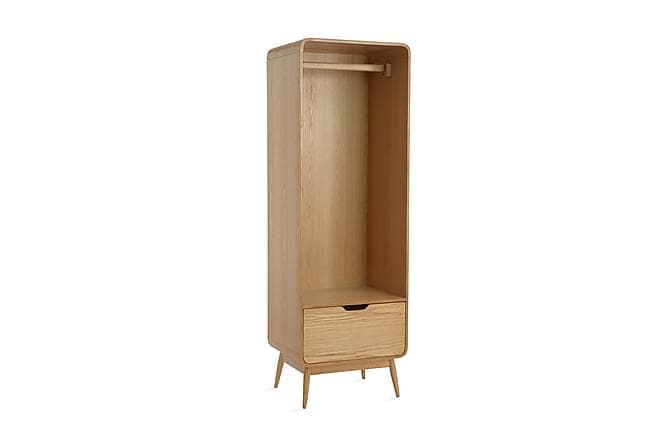 Garderobe 45 Tre/Natur Svart