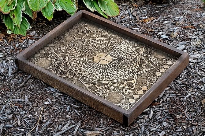 Evila Originals bakke 40 cm Trae Flerfarvet
