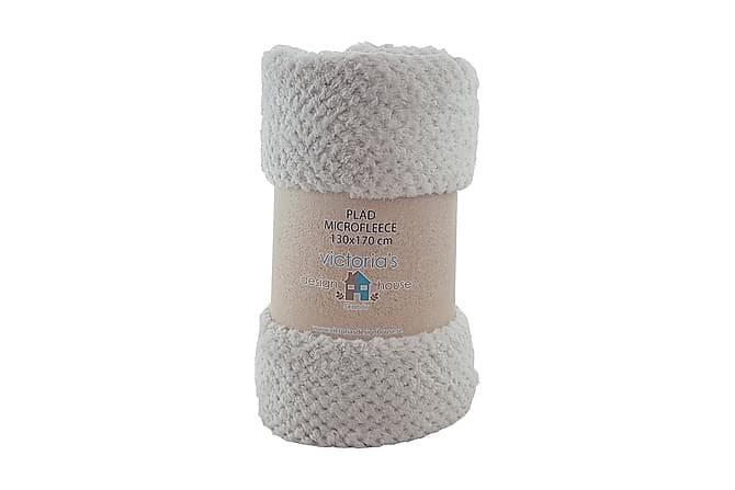 LISETTA Pledd Fleece Popcorn 130x170 cm 240 Lysegrå