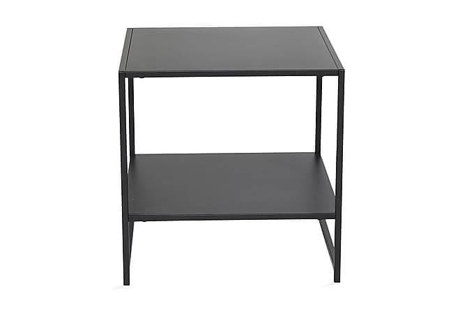 Kort sidebord med hylde Sort