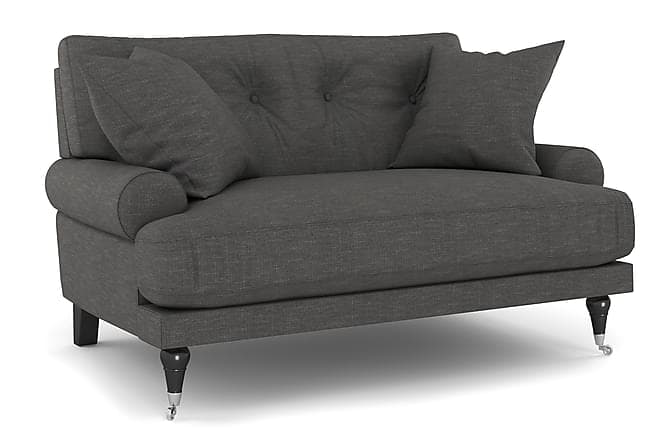 ANTHONY Loveseat Morkegrå/Krom