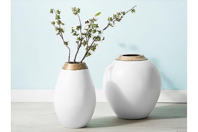 Lauri blomsterprint 31 cm Hvid