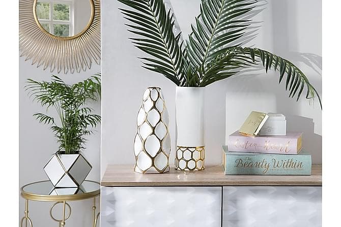 Rubi Blomster Vase 35 cm Hvid