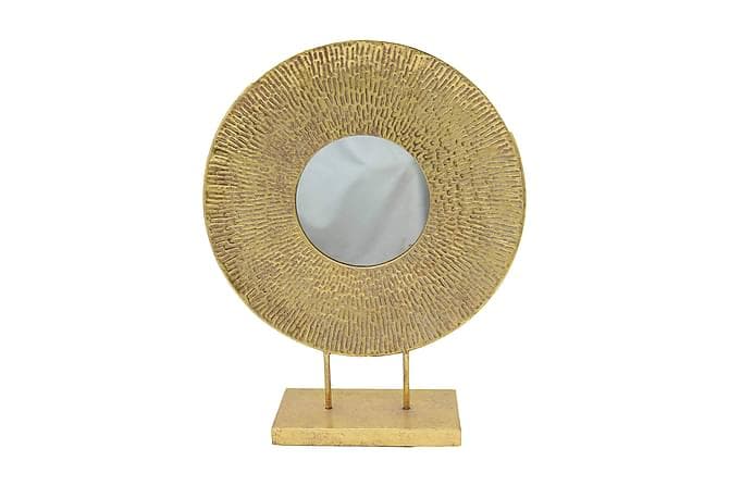 Spejl Metalramme Til fod Guld O50 cm Guld