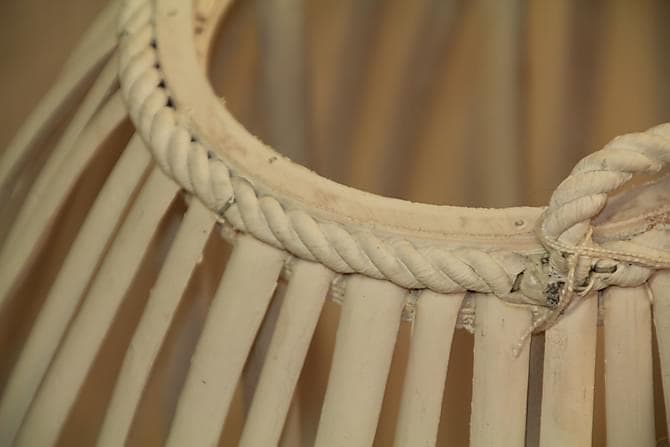 OSTESKAR Lykt 40 cm Oval Grå