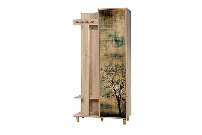 STENBYN Klesskap 90 cm Brun