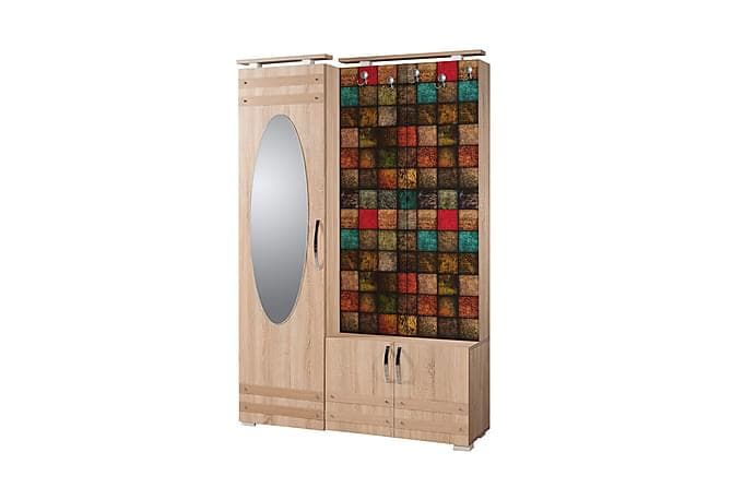 STENBYN Klesskap 125 cm Brun