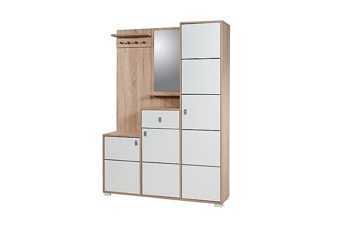 STENBYN Klesskap 135 cm Brun