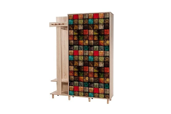 STENBYN Klesskap 135 cm Brun