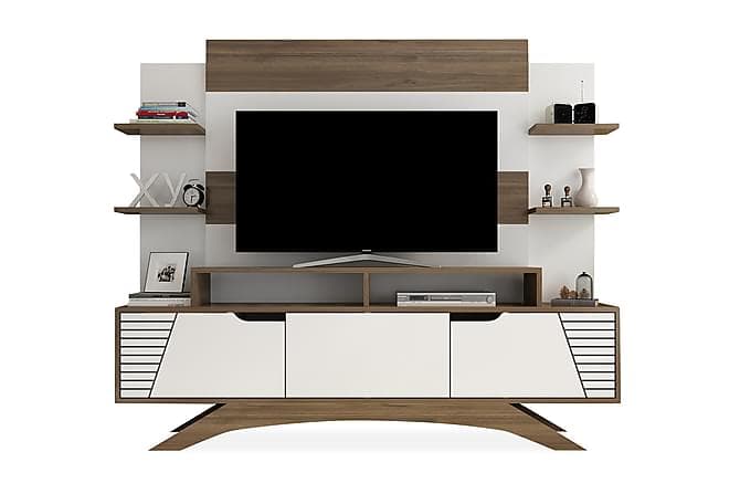 STENHESTRA TV-Benk 149 cm Brun/Hvit