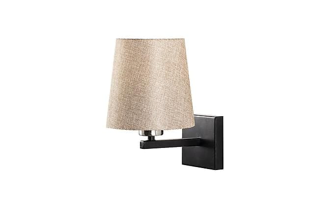 PROFIL Vegglampe Svart/Nikkel/Creme