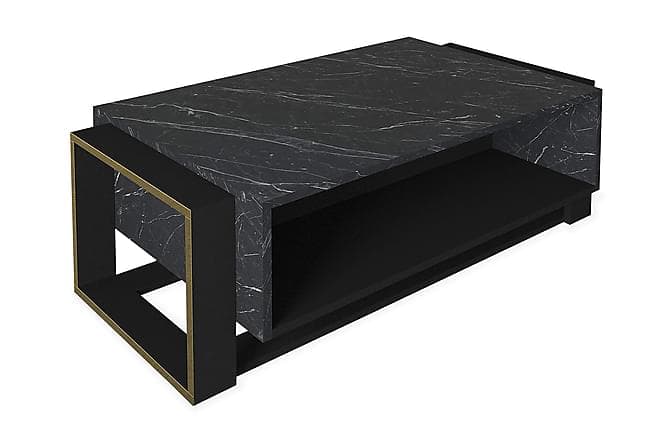 Cilan Sofabord 106 cm Sort|Guld