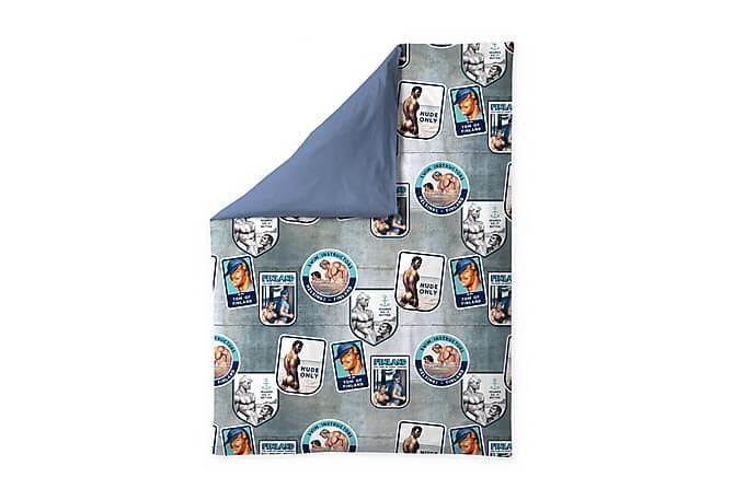 Camp Satiinipussilakana 150x210 cm siniharmaa Finlayson
