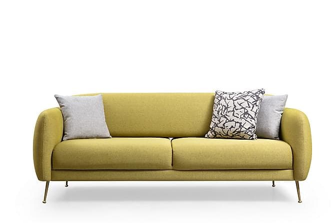 LEGUM 3-Seter Sofa Gul