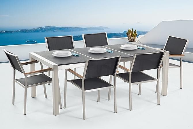 Grosseto Hagemobel 1 Bord + 6 Stoler