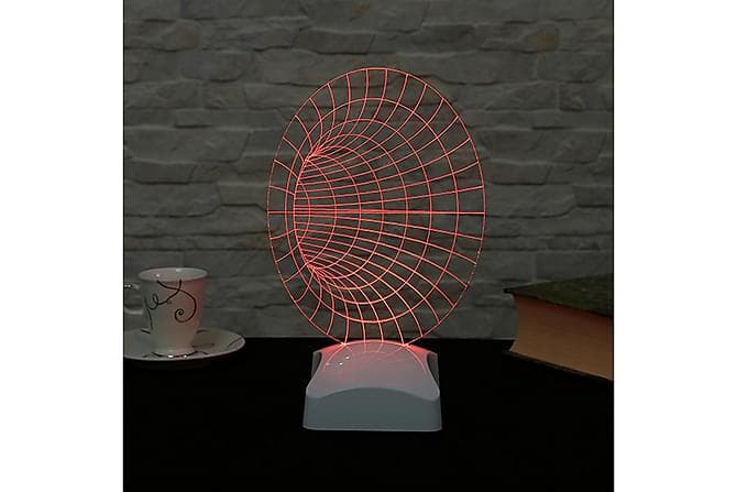 VALLEBERGA Bordlampe Hvit/Transparent