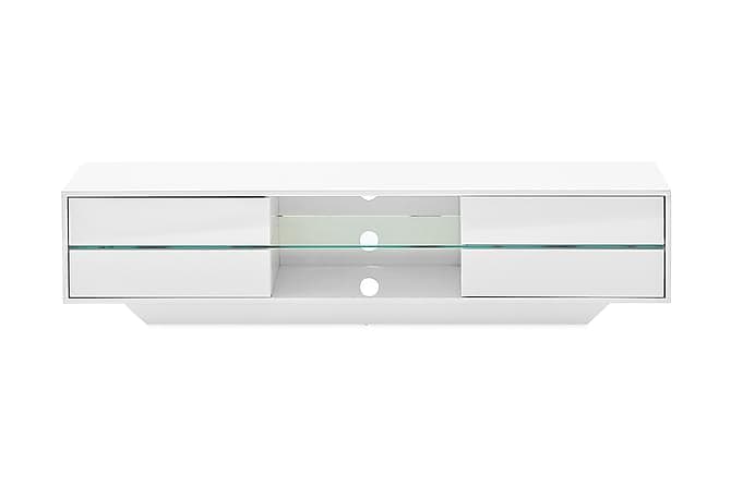 Helgabo TV-Bord 160 cm LED-belysning Hvid