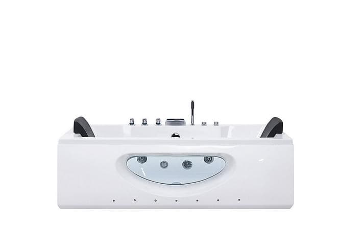 Golspie Boblebad LED-belysning 180 cm Hvit