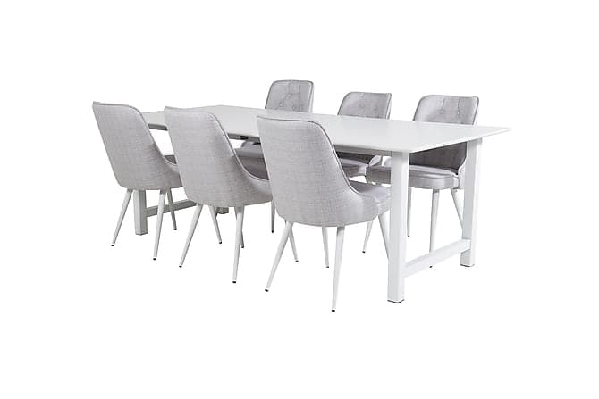 Naomi Spisebord med 6 Valera Spisebordsstol