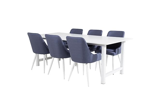 Naomi Spisebord med 6 Ridones Spisebordsstol