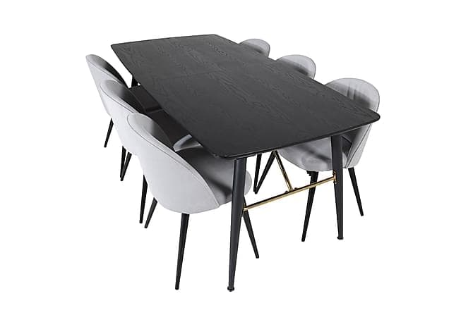 Irunea Spisebord 180 cm med 6 Valeri Stol Flojl