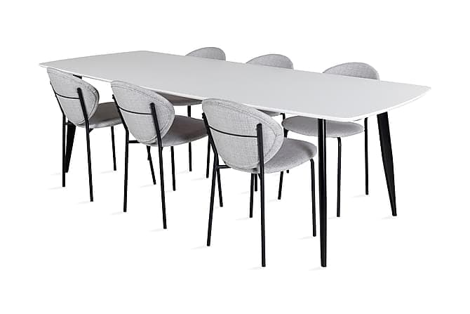 Pontus Spisebord med 6 Moncoll Spisestoler